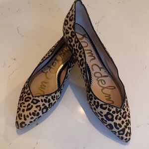 Sam Edleman Rosalie  Flats in Leopard  Print Cow Hair Size 8